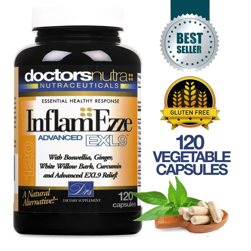 Doctors Nutra Nutraceuticals InflamEzze - Turmeric, Curcumin, Ginger Supplement -