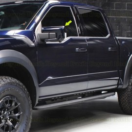 Torox 2021-2024 2025 Ford F150 Mirror COVERS Overlays W/Signal Hole HX ANTIMATTER BLUE