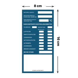 Customer Service Inspection Sticker 8 x 16 cm Inspection Notes for Labelling Workshop Notes (50)