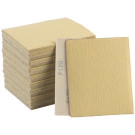 S SATC 1/4 Sheet Sandpaper 120 Grit Hoop and Loop Sandpaper Sheets 5.5" x 4.5" Sandpaper for Palm Sander 100PCS Sandpaper Sheets for Wood Woodworking,Automotive and Palm Sanders