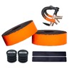 PLATTBK Bicycle Bar Tape EVA/PU Road Bike Handlebar Tape End