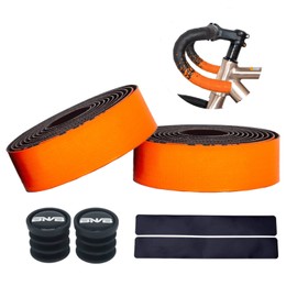 PLATTBK Bicycle Bar Tape EVA/PU Road Bike Handlebar Tape End Cap End Tape with End Tape