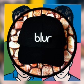 BLUR BAND BLACK PATCHED HAT ADJUSTABLE BACK