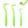 BOXOB 3pcs Tick Remover Tool Kit, 3 Sizes Green Plastic