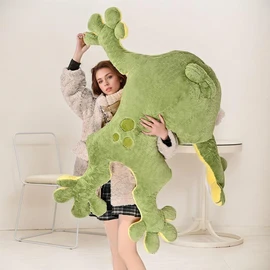 Huniupore Large Frog Stuffed Animal Green Frog Plush Toy Frog Plushies Hugging Pillow Gift for Boys Girls (31.5in)