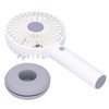 White Donut Shaped Small Fan Portable LED Night Light with