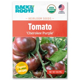 Back to The Roots 100% Organic Seed Packet - Tomato 'Cherokee Purple' 100mg
