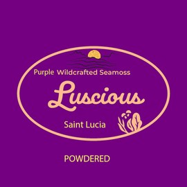 Irish Sea Moss Powder Purple, St. Lucia, 3 OZ-Natural Organic Wildcrafted St. Lucian Sea Moss Powder, Glutten Free, Non-GMO, Vegan Friendly, Organic Sea Moss Powder
