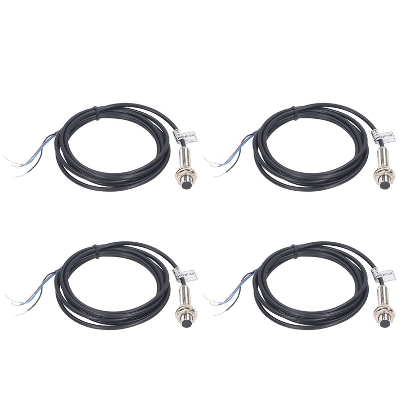 4 Sets Inductive Proximity Switch 8mm Diameter NPN Output 3