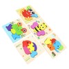 5pcs Baby Jigsaw Puzzles Animal Shaped Colorful Printing Educational Hands