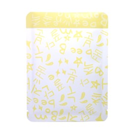QQ Studio® 100 Pieces Heat Sealable Foil Bags for Storing Sheet Mask, Foot Mask, Exfoliating Hand Mask Makeup Packaging (Yellow, 4.72 inch x 6.30 inch)