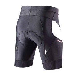 Souke Sports Men’s 4D Padded Cycling Shorts - Breathable & Quick Drying Cycling Shorts, black, m