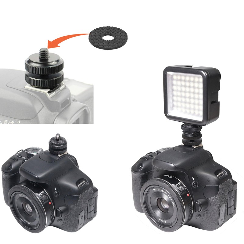 1/4" Camera Screw Spacer Rubber Cushion Grip Fixing Pad Universal