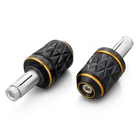 Daytona Premium Zone 37608 Motorcycle Bar End Suzuki / General Purpose (Handle Inner Diameter φ14-19) KIRIKO Gold