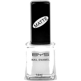 BYS - Matte Nail Varnish, Blanc Satin