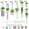 SFENNGPET Macrame Plant Hangers, 6Pack Hanging Planters for Indoor Plants