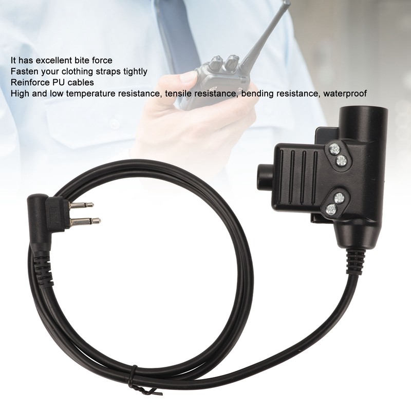 U94 PTT System Adapter 2 Pin M Head Dual Plug