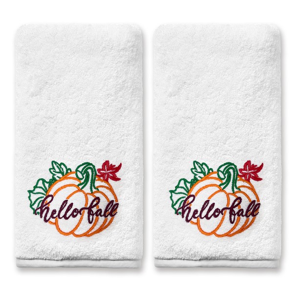 FUTBU Fall Hand Towels for Bathroom Set of 2, Fall