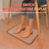 TISHIJIE Electric Heated Floor Mats - AC 110V Foot Heater,
