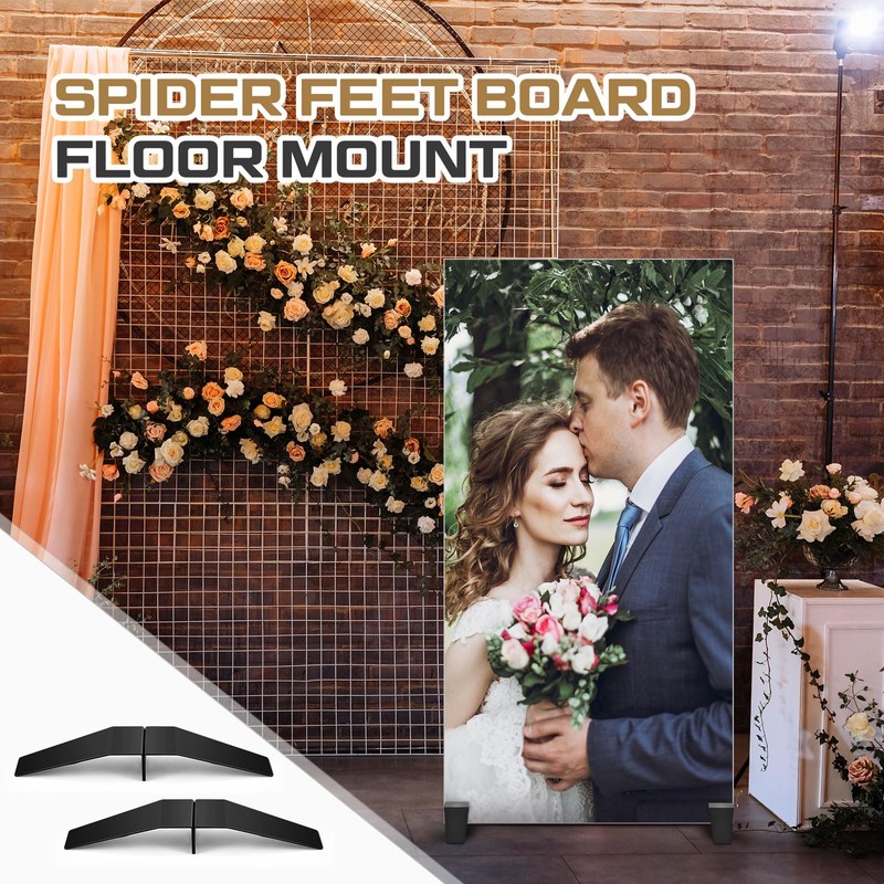 Tandefio 4 Sets/ 16 Pcs Spider Feet Board Sign Holder