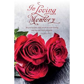 Worship Bulletin - Funeral - In Loving Memory - 8.5" x 11" Letter-sized Bulletin - Philippians 4:7 (KJV) - Package of 100