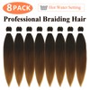 Braiding Hair 24 Inch 8 Packs Braiding Hair Pre Stretched