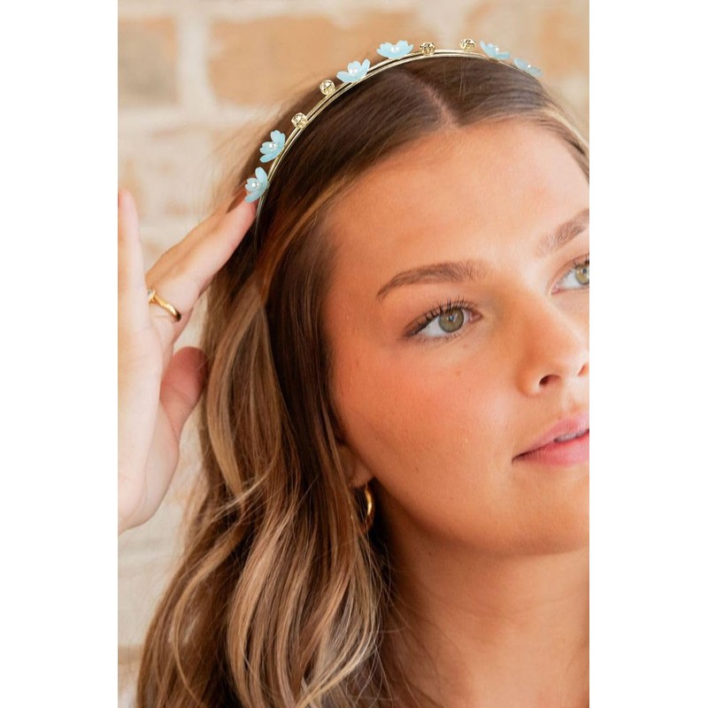 AIBFRID 2PCS Floral Metal Headband