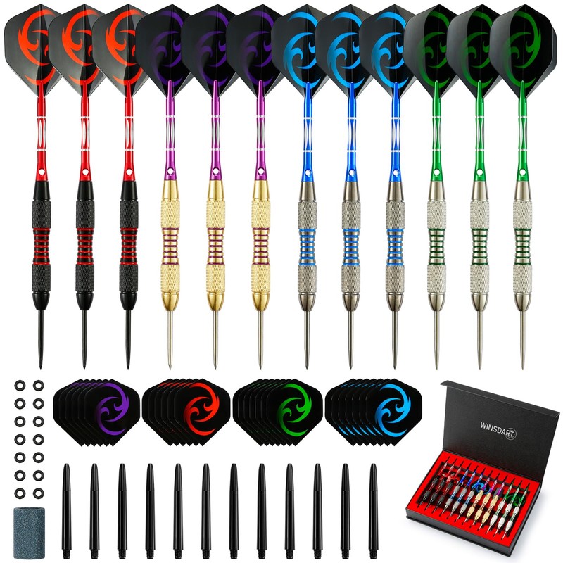 WINSDART Darts Metal Tip Set Professional Metal Darts for Dartboard