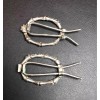 Metal Broches Antiguos P/cabello 70s Usados Metálicos Pasadores