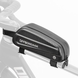OFFBONDAGE Top Tube Bag, Bicycle, Road Bike, Hard Shell, Slim, Frame Bag, Lightweight, Large Capacity, Small Items, Won't Hit Your Knee, Easy to Wear, Cycling