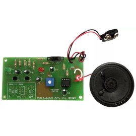 Electronix Express Police Siren Beginner Soldering Practice Kit with LEDs and Speaker