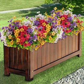 CHICNOOK 16 Bundles Artificial Flowers for Outdoor, Fake Plastic Plants for Spring Summer Decoration, UV Resistant&No Fade Hanging Faux Flower for Indoor Outside Garden Porch Yard Farmhouse