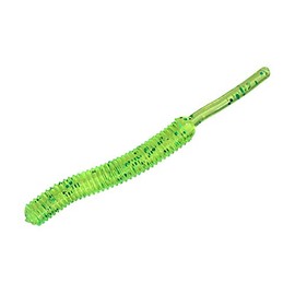 SMITH LTD Worm Screw Tail Grab 1.5" N15 Chart/Green Glitter