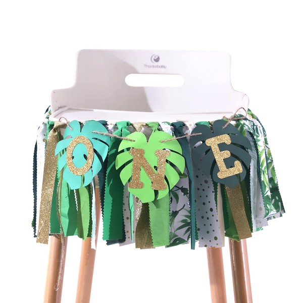 Bandera de safari para silla alta para primer cumpleaños, pancarta
