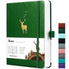 Wiisdatek A5 Lined Journal Notebook - 312 Numbered Pages Leather