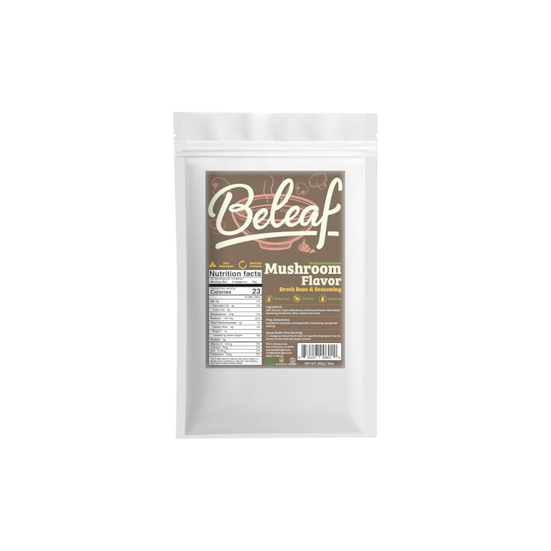 BELEAF Plant-Based Seasoning (16 Ounce (Pack of 1), Mushroom)