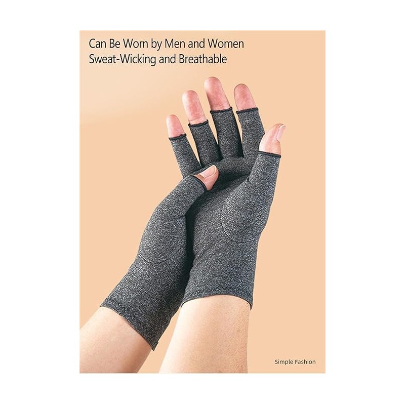 Worzwin Premium Bamboo Gloves, Compression Bamboo Arthritis Gloves for Women,