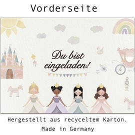 Pusteblume Grusskarten Children's Birthday Invitations: 20 Princesses Birthday Invitations Birthday Invitations Children Girls (with Envelopes)