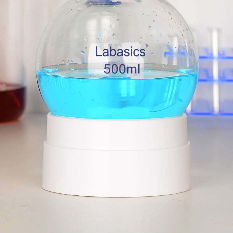 Labasics Plastic Flask Stand, Stackable Polypropylene Round Bottom Flask Stand