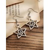 Sacina Boho Spiral Star Earrings, Star Earrings for Women, Celestial