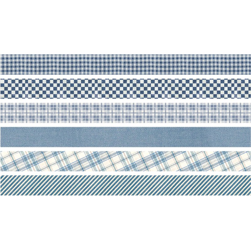 YUBBAEX 6 Rolls Checkered Masking Tape Set Grid Stripe Dots