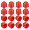 QUARKZMAN Pack of 50 Hex Nut Covers, M8 Red Plastic