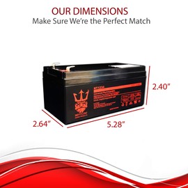 Neptune 12V 3.4Ah NT-1234 Rechargeable SLA Sealed Lead Acid Battery