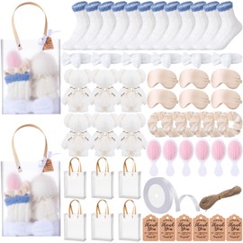 Shyyween 143 pcs Gift Set Basket Female Birthday Party Favors Self Care Spa Gifts for Her Mom Friend Sister Wife Grandma Get Well Christmas New Years(White)