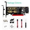 Dual M.2 SSD NVME (m Key) or SATA (b Key)