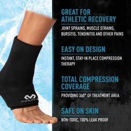 McDavid MD Flex Ice Therapy Ankle Comp Sleeve-Black-S/M