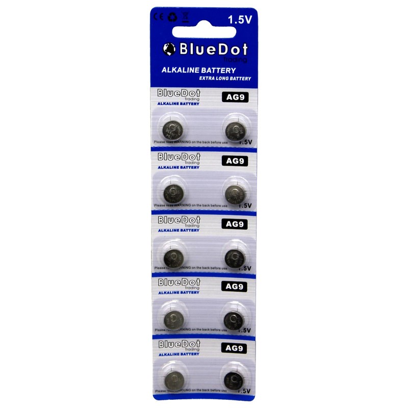 BlueDot Trading AG9, SR45, SG9, LR45 Alkaline Button Cell Batteries