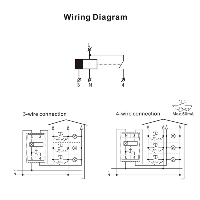 GEYA Staircase Switch Lighting Timer Switch 230VAC 16A Delay off