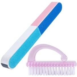 Midazzle 7 Ways Filer for Nail Repair and Nail Brush Combo Pack of 2