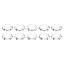 PATIKIL Diameter 29mm Height 11mm Flat Convex Lens, 10 Pcs Acrylic LED Optical Convex Condenser Lens for LED Flashlight Bike Head Lamp, Transparent